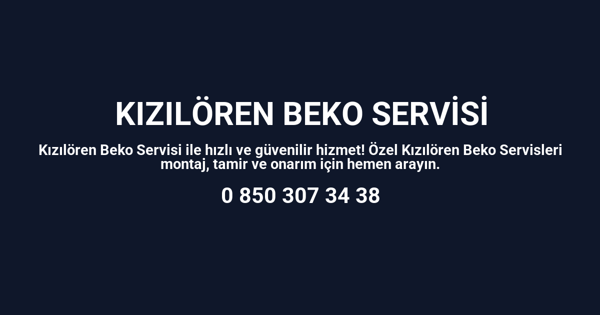 Kızılören Beko Servisi